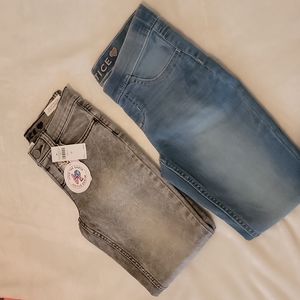 Justice girls jeans, size 10, lot of 2